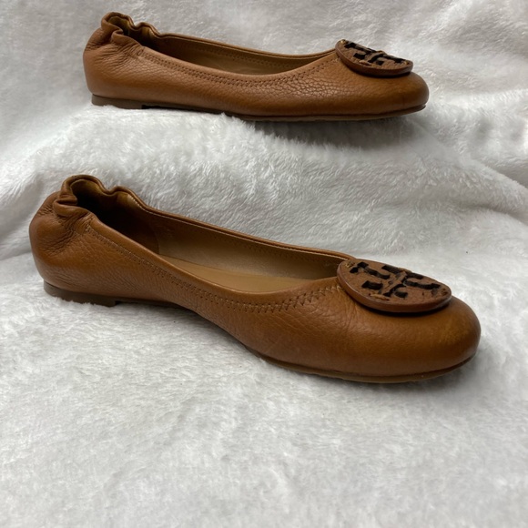 Tory Burch Tan Leather Flats - Picture 2 of 5